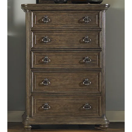 Traditional 5 Drawer Chest